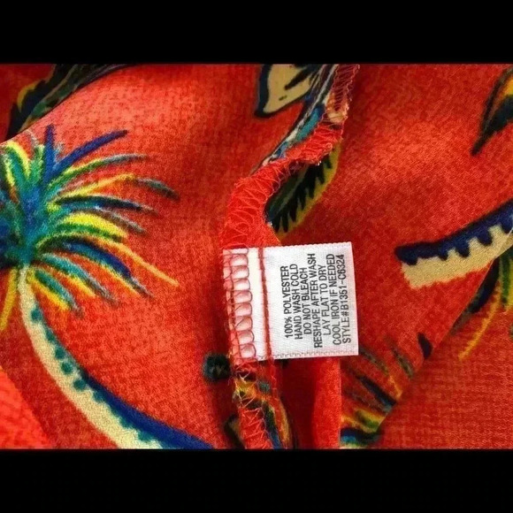 Freebird Cropped Top Tropical Print Size Small - Picture 5 of 5